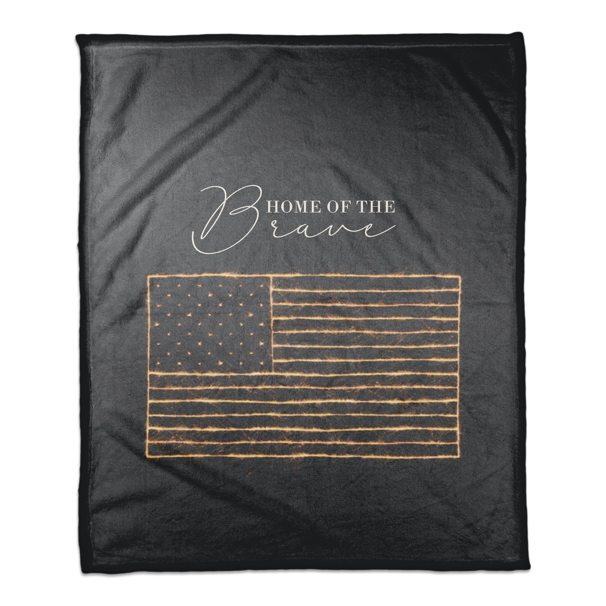 Home of the Brave Coral Fleece Blanket